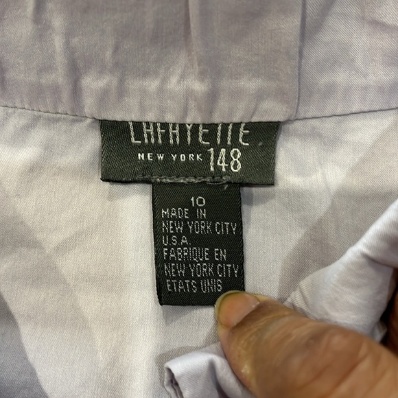 Ladhyette 148 Light Purple Button-Up Blouse size 10 - Picture 5 of 7